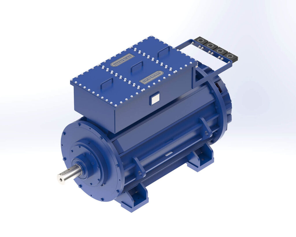 Short circuit anchor direct driven submersible motors up to 1000kW. IE3 efficiency